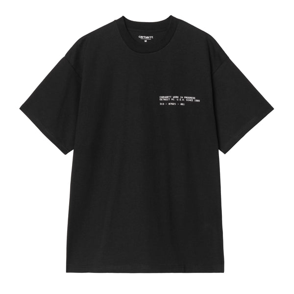 Carhartt WIP S/S Feather Progress T-Shirt - Black - Streetart.fr