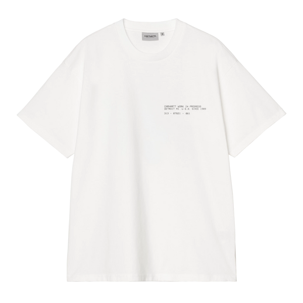 Carhartt WIP S/S Feather Progress T-Shirt - White - Streetart.fr