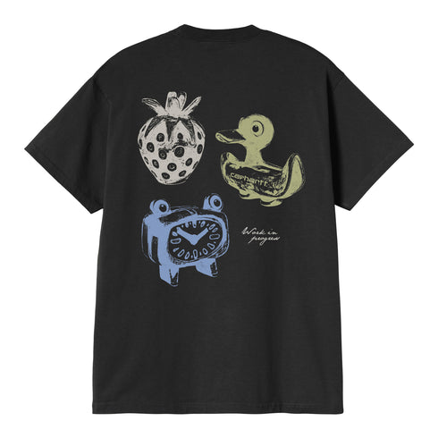 Carhartt WIP S/S Forma - Black Heavy Stone Wash - Streetart.fr
