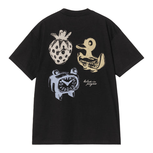 Carhartt WIP S/S Forma - Black Heavy Stone Wash - Streetart.fr