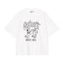 Carhartt Wip S/S Hackwork T-Shirt - White Heavy Stone Wash - Streetart.fr