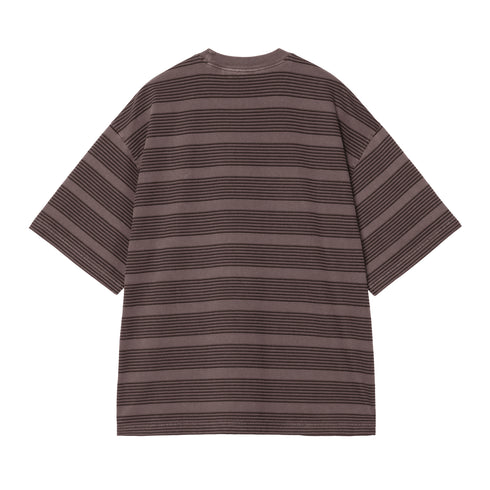 Carhartt WIP S/S Hanson - Hanson Stripe Palisander Garment - Streetart.fr