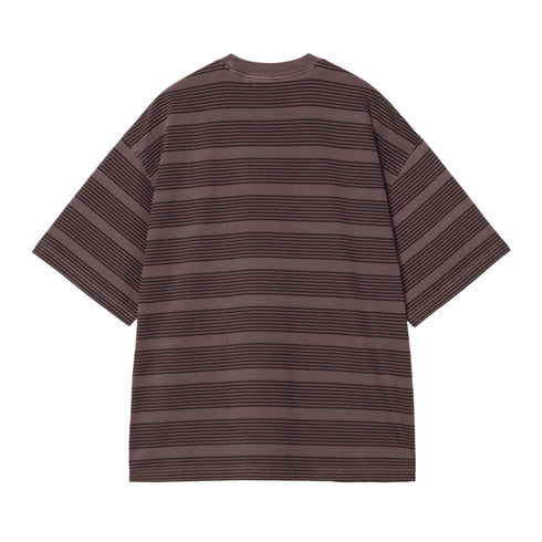 Carhartt WIP S/S Hanson - Hanson Stripe Palisander Garment - Streetart.fr