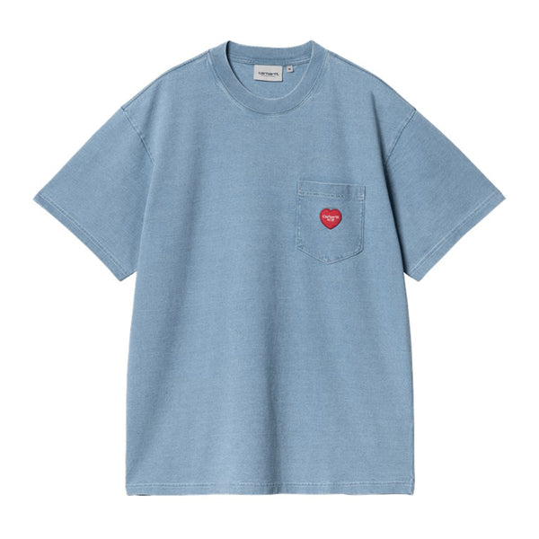 Carhartt Wip S/S Ingo Pocket T-Shirt - Light Blue Garmend Dyed - Streetart.fr