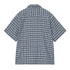 Carhartt WIP S/S Kander Shirt Waffle - Kander Check / Blue River - Streetart.fr