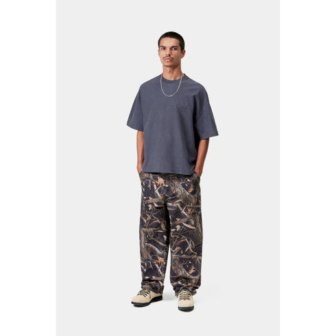 Carhartt WIP S/S Lambert T-Shirt - Dark Navy Moon Wash - Streetart.fr
