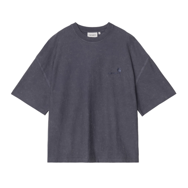 Carhartt WIP S/S Lambert T-Shirt - Dark Navy Moon Wash - Streetart.fr