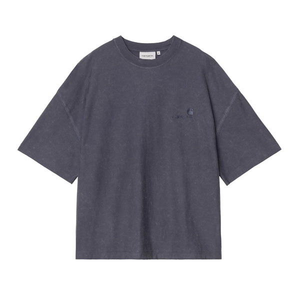 Carhartt WIP S/S Lambert T-Shirt - Dark Navy Moon Wash - Streetart.fr