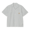 Carhartt WIP S/S Leavel Shirt Chemise - Leavel Stripe / Wax - Streetart.fr