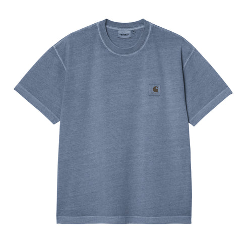 Carhartt WIP S/S Nelson - Gentle Blue Garment Dyed - Streetart.fr