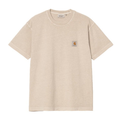 Carhartt Wip S/S Nelson T-Shirt - Fleur De Sel Garment Dyed - Streetart.fr