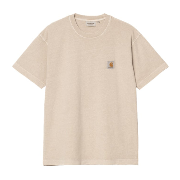 Carhartt Wip S/S Nelson T-Shirt - Fleur De Sel Garment Dyed - Streetart.fr