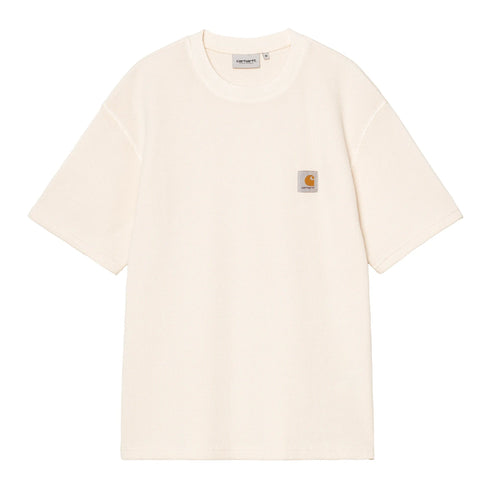 Carhartt WIP S/S Nelson Waffle - Black Garment Dyed - Streetart.fr
