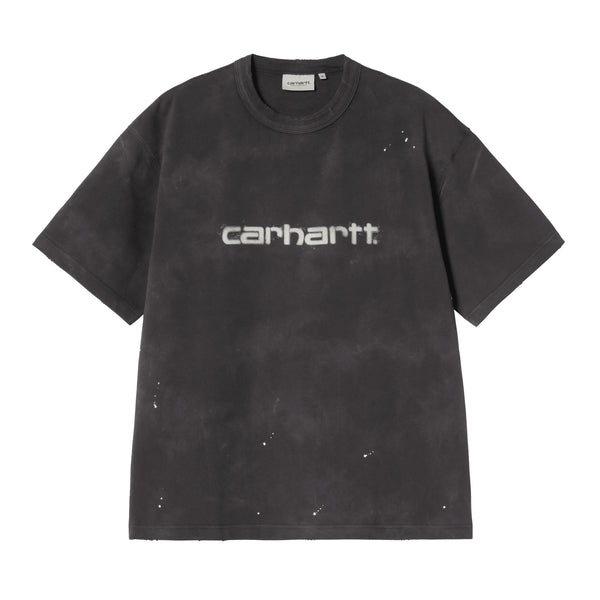 Carhartt WIP S/S Painter - Black Destroy Wash Splatter — t-shirt