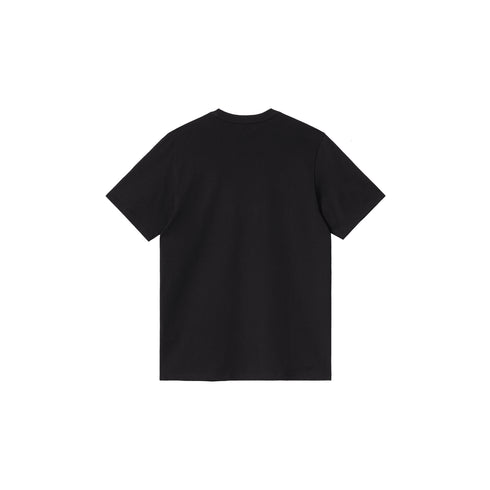 Carhartt WIP S/S Pocket Heart - Black / Red - Streetart.fr