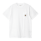 Carhartt WIP S/S Pocket - White - Streetart.fr