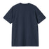 Carhartt WIP S/S Script Air - Force Blue / Malbec - Streetart.fr