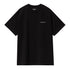 Carhartt WIP S/S Script Embroidery - Black / White - Streetart.fr