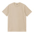 Carhartt WIP S/S Script Embroidery - Fleur De Sel / White - Streetart.fr