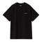 Carhartt Wip S/S Script Embroidery T-Shirt - Black / White - Streetart.fr