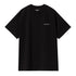 Carhartt Wip S/S Script Embroidery T-Shirt - Black / White - Streetart.fr