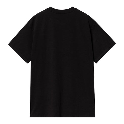 Carhartt Wip S/S Script Embroidery T-Shirt - Black / White - Streetart.fr