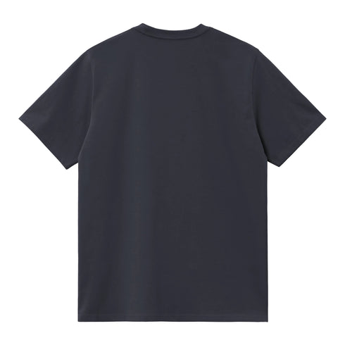 Carhartt WIP S/S Script Embroidery T-Shirt - Dark Navy / White - Streetart.fr