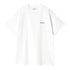 Carhartt WIP S/S Script Embroidery - White / Black - Streetart.fr