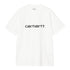 Carhartt WIP S/S Script - White / Black - Streetart.fr