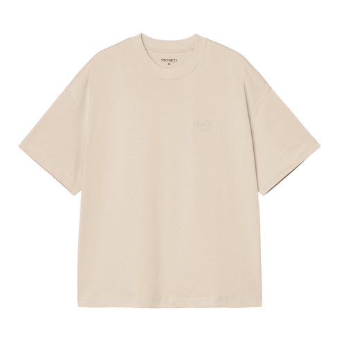 Carhartt WIP S/S Signature Script - Fleur De Sel / Citadel - Streetart.fr