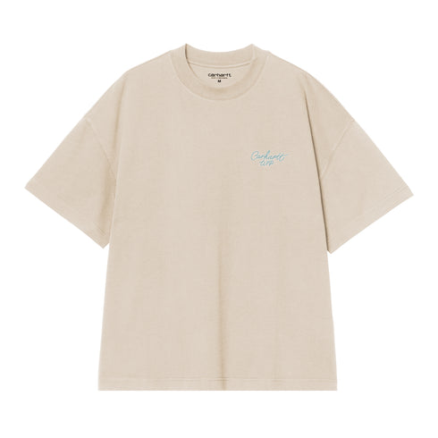 Carhartt WIP S/S Signature Script - Fleur De Sel / Citadel - Streetart.fr