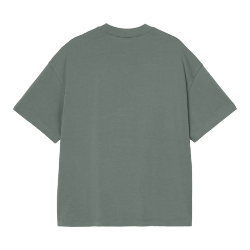 Carhartt WIP S/S Signature Script - Silver Pine / Jupiter - Streetart.fr