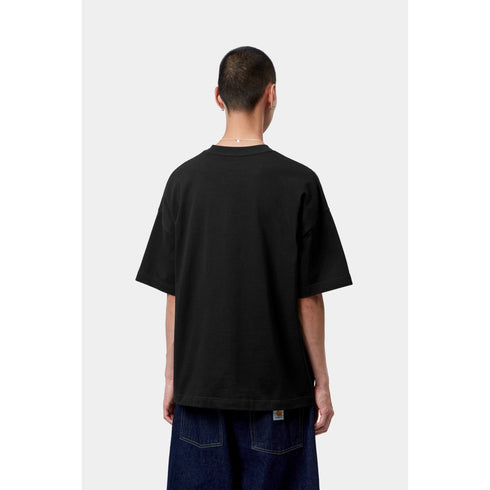 Carhartt WIP S/S Signature Script T-Shirt - Black / White - Streetart.fr