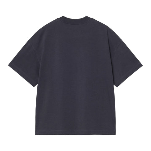 Carhartt WIP S/S Signtaure Script T-Shirt - Dark Navy / Wip Dusty H Brown - Streetart.fr