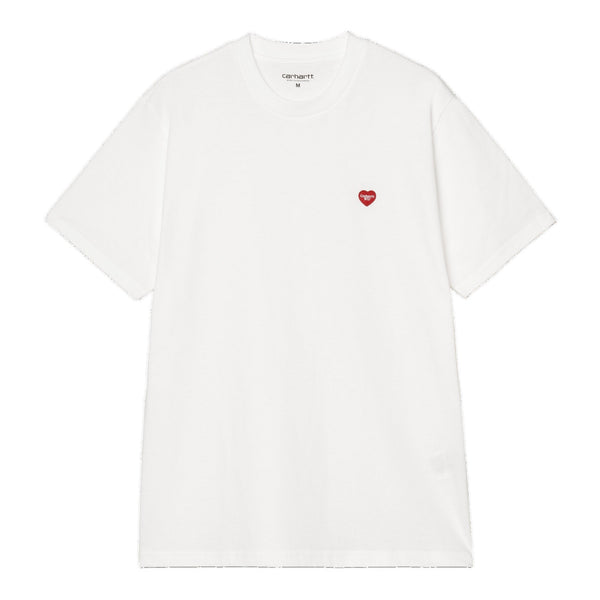 Carhartt WIP S/S Small Heart T-Shirt - White / Red