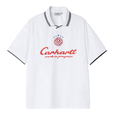 Carhartt WIP S/S Terrace Football - Heart Train White - Streetart.fr