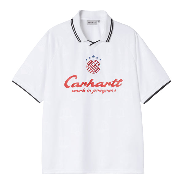 Carhartt WIP S/S Terrace Football - Heart Train White - Streetart.fr