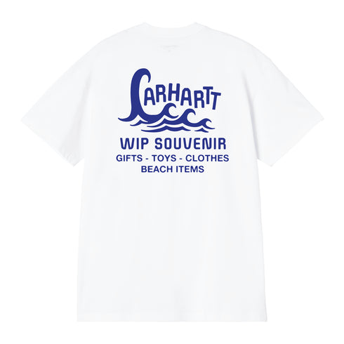 Carhartt WIP S/S Waves - White - Streetart.fr
