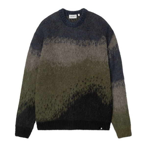 Carhartt Wip Tinley Sweater Sweatshirt - Stripe Jupiter - Streetart.fr