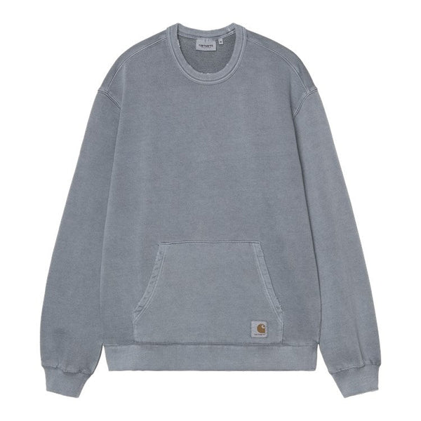 Carhartt Wip Torion Sweatshirt - Office Blue Grind Wash - Streetart.fr