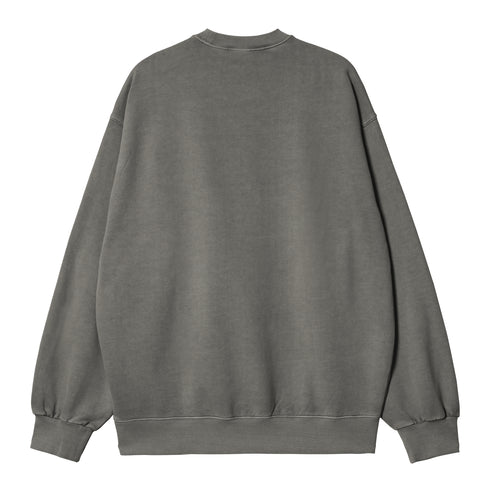 Carhartt WIP Vista Sweat - Black Garment Dyed - Streetart.fr