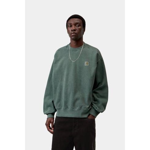 Carhartt WIP Vista Sweat - Dark Scarab Garment Dyed - Streetart.fr