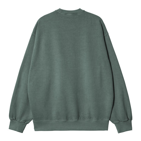 Carhartt WIP Vista Sweat - Dark Scarab Garment Dyed - Streetart.fr