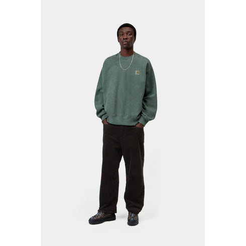 Carhartt WIP Vista Sweat - Dark Scarab Garment Dyed - Streetart.fr