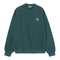 Carhartt WIP Vista Sweat - Deep Lagoon Garment Dyed - Streetart.fr