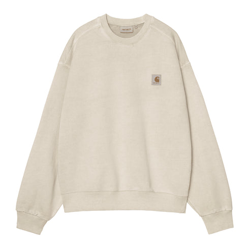 Carhartt WIP Vista Sweat - Fleur De Sel Garment Dyed - Streetart.fr