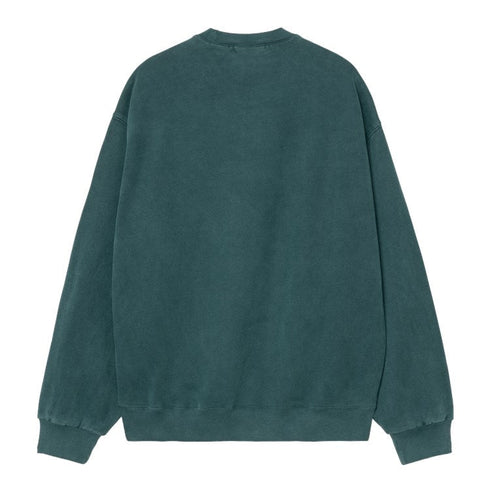 Carhartt Wip Vista Sweat Sweatshirt - Deep Lagoon Garment Dyed - Streetart.fr
