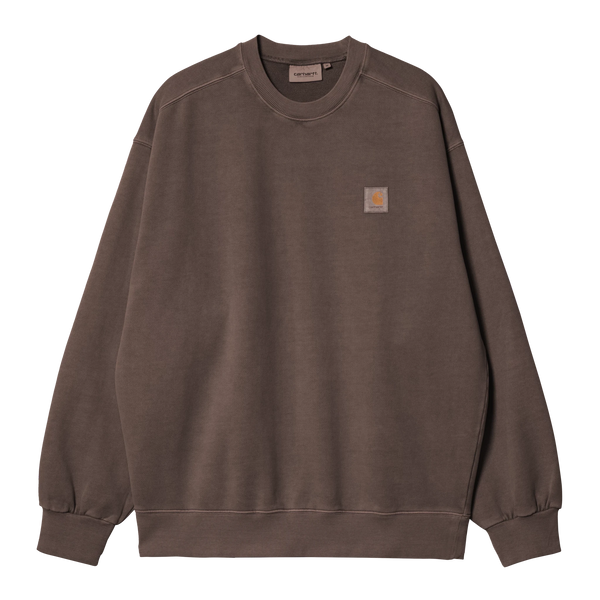 Carhartt WIP Vista Sweat - Tobacco Garment Dyed - Streetart.fr