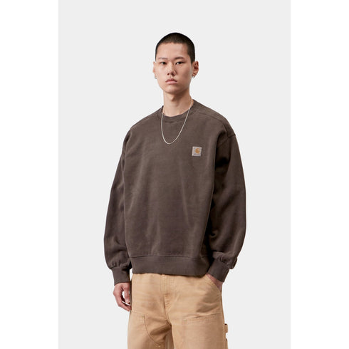 Carhartt WIP Vista Sweat - Tobacco Garment Dyed - Streetart.fr