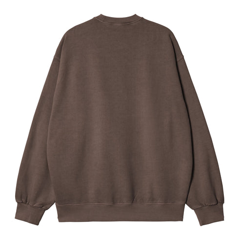 Carhartt WIP Vista Sweat - Tobacco Garment Dyed - Streetart.fr
